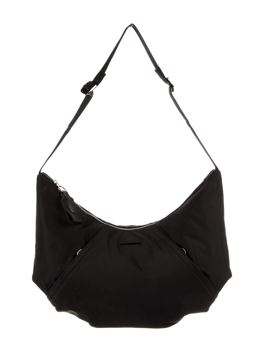Transience black nylon shoulder bag